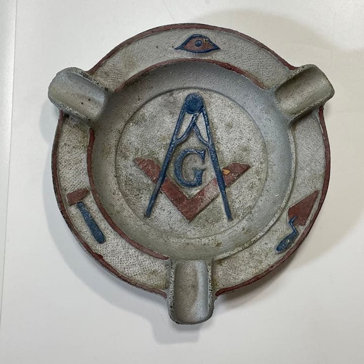 ビンテージ アンティーク シュライン フリーメイソン 灰皿 雑貨 小物 鋳物 2