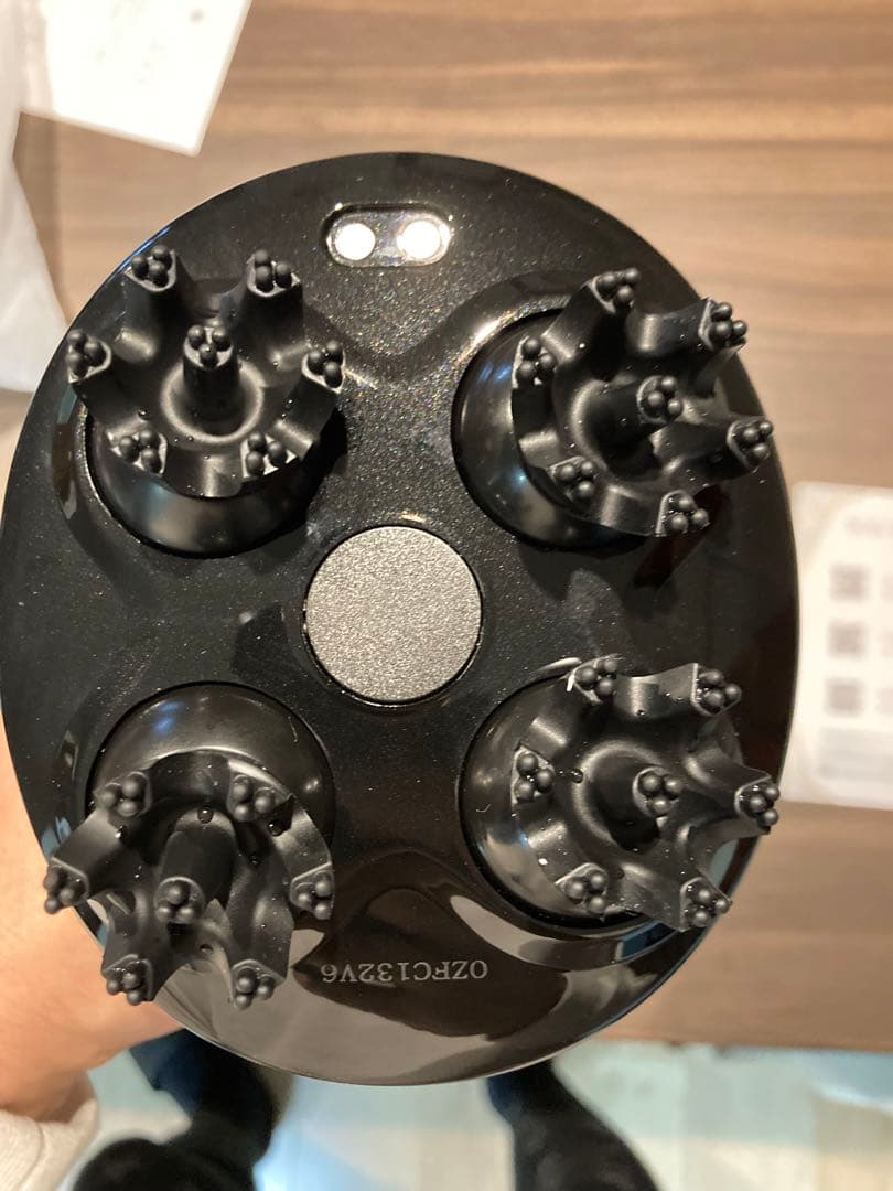 WAVEWAVE公式 電動 ヘッドスパ EMS 電気針 赤LED 振動電気ブラシ