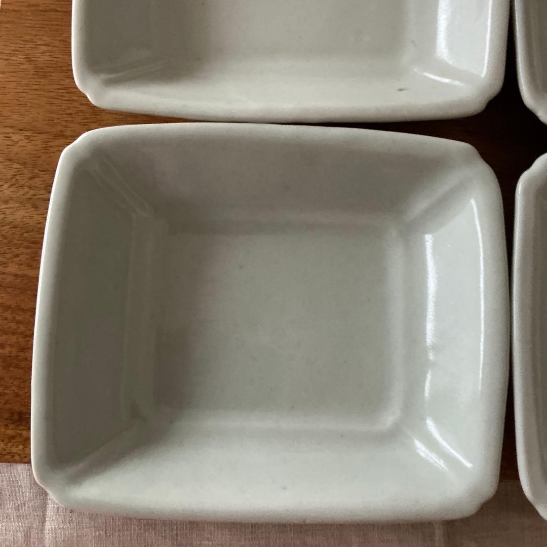 藤塚光男さん　白磁四方皿4枚