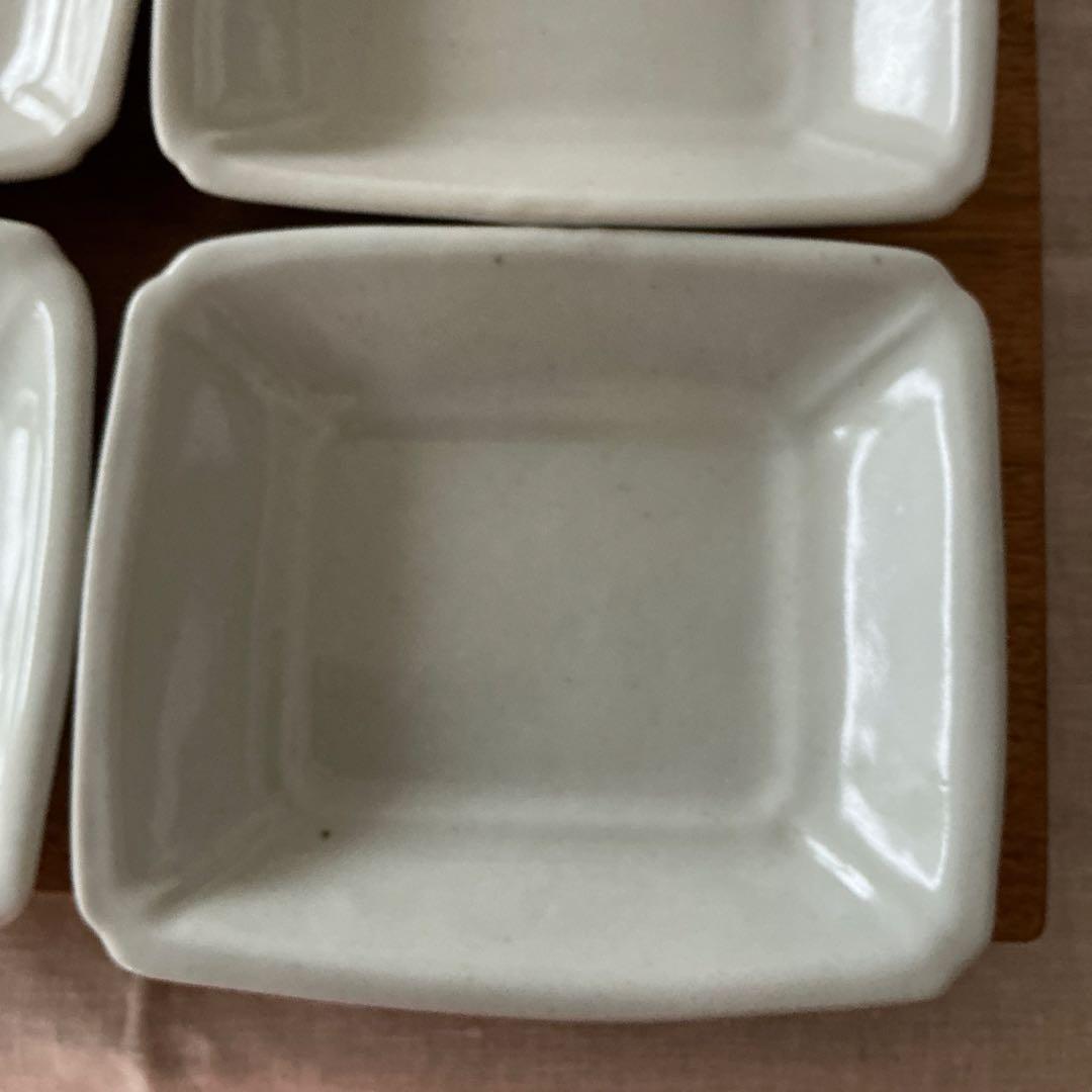 藤塚光男さん　白磁四方皿4枚