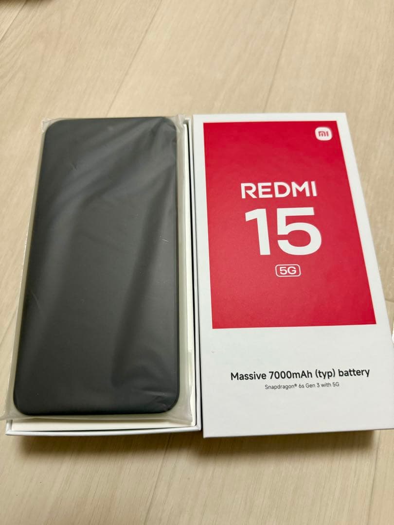 Xiaomi REDMI 15 5G 128GB チタングレー　本体