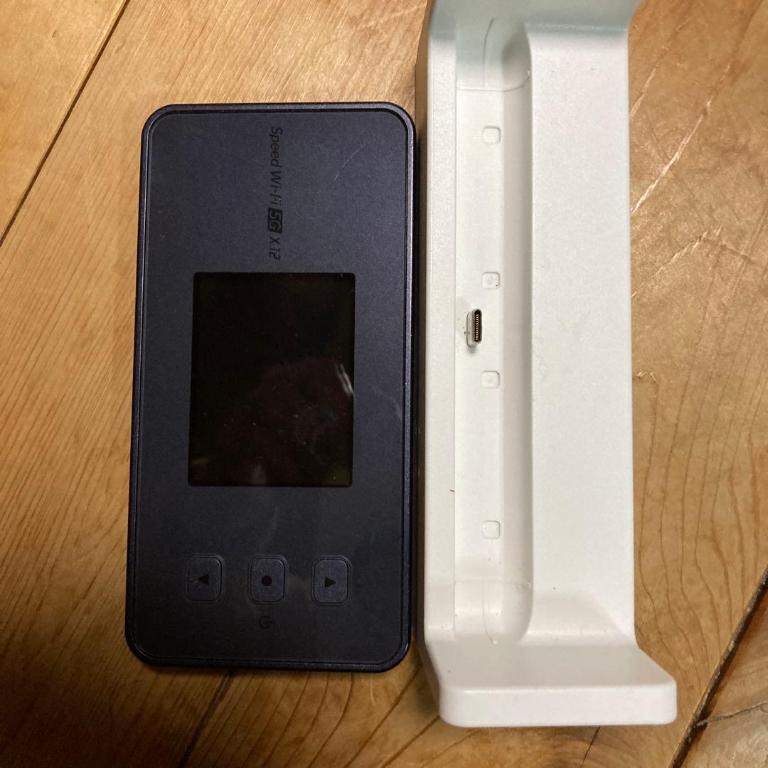 Speed Wi-Fi 5G X12ブラック クレードル付き