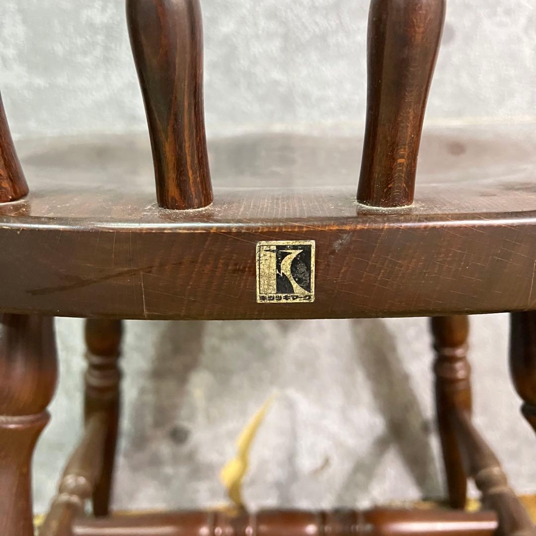 ꧁飛騨産業 HIDA꧂キツツキマーク ウィンザーチェア ダイニング 食卓椅子