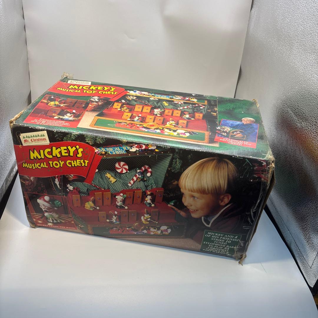 ミッキーのミュージカルクリスマスオルゴール　自動演奏　音はなります 箱付き