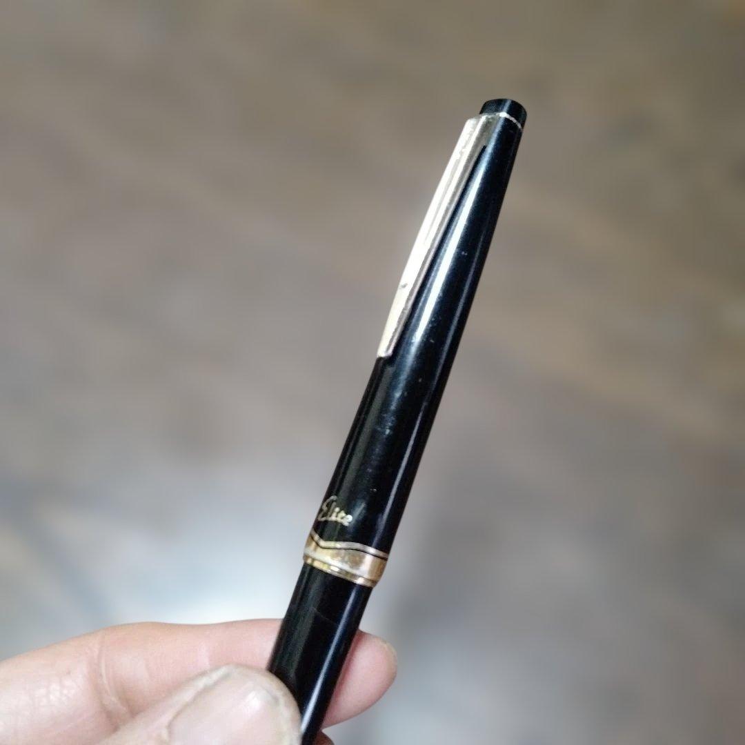 PILOT Elite 黒 万年筆 2本18Kscript　&　14K−585Ｆ