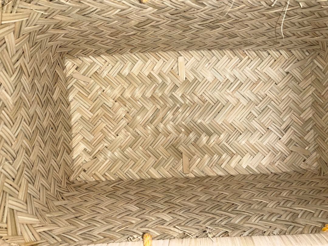 鳥越竹細工　市場かご　ミニサイズ　一尺　新品●特選●取手ビニール●最後ラスト1個