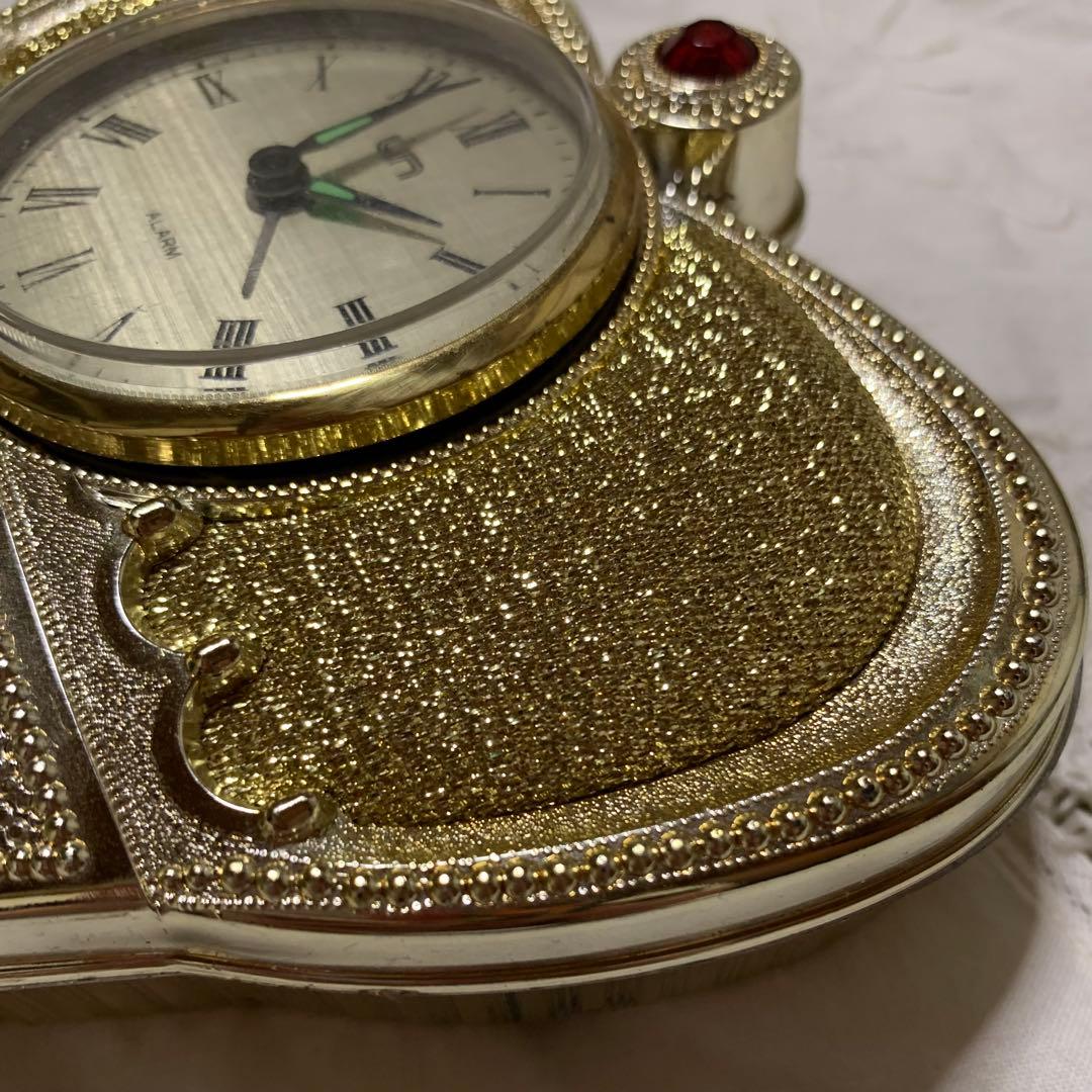 1990年代　UN レトロで珍しい手巻き式置き時計　稼働品