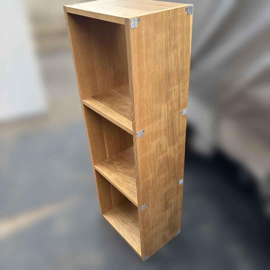 無印良品 スタッキングシェルフ オーク材 1列3段 棚 シェルフ 収納家具