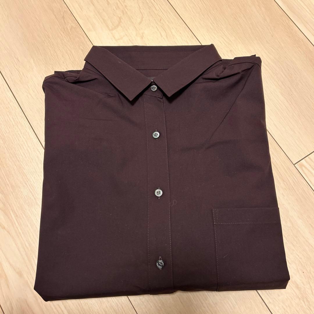 新品　anuans スタンダードシャツ　brown ブラウン