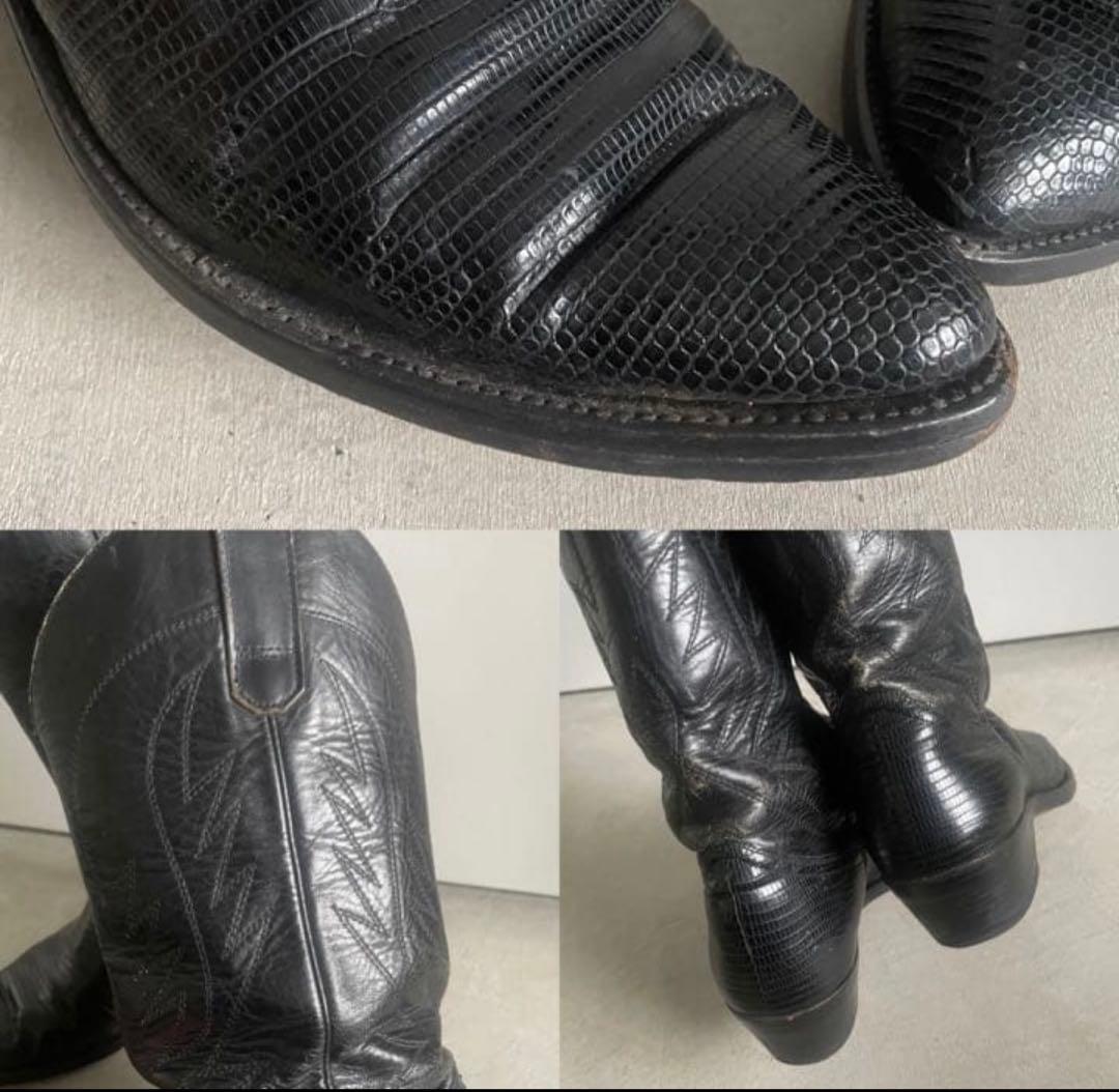 お*だ様 ウエスタンブーツ ブラック 黒 ブランド不明 26-28