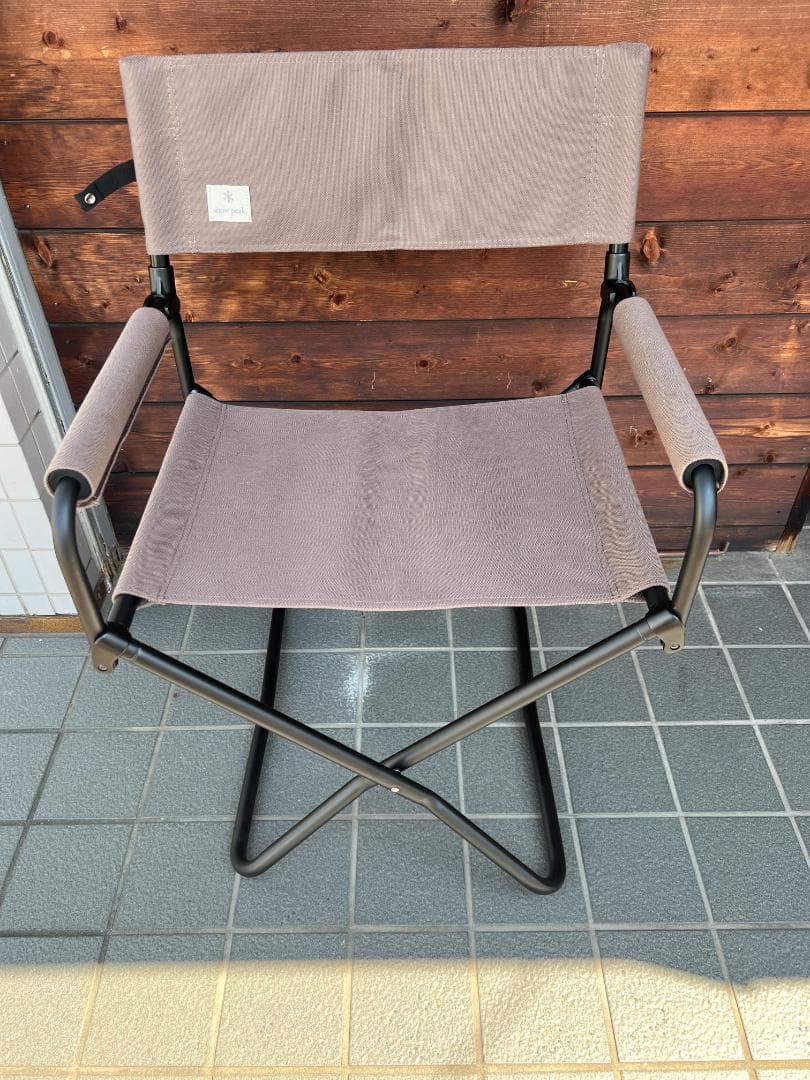 美品） peak FDチェアワイド グレー(LV-077GY)2脚セット
