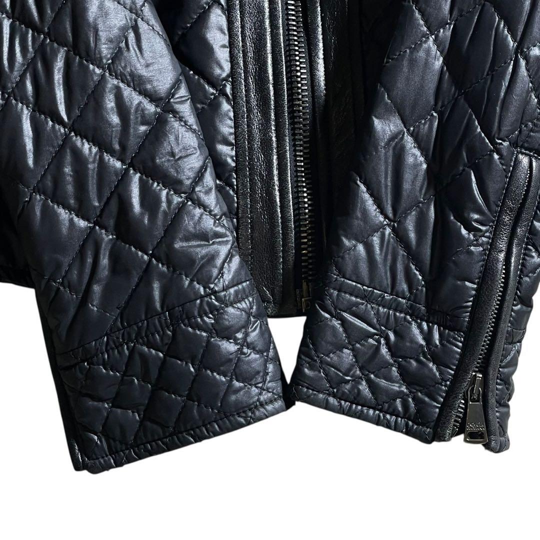 ①ドルチェ&ガッバーナ シングルライダース キルティング ブラック レディース
