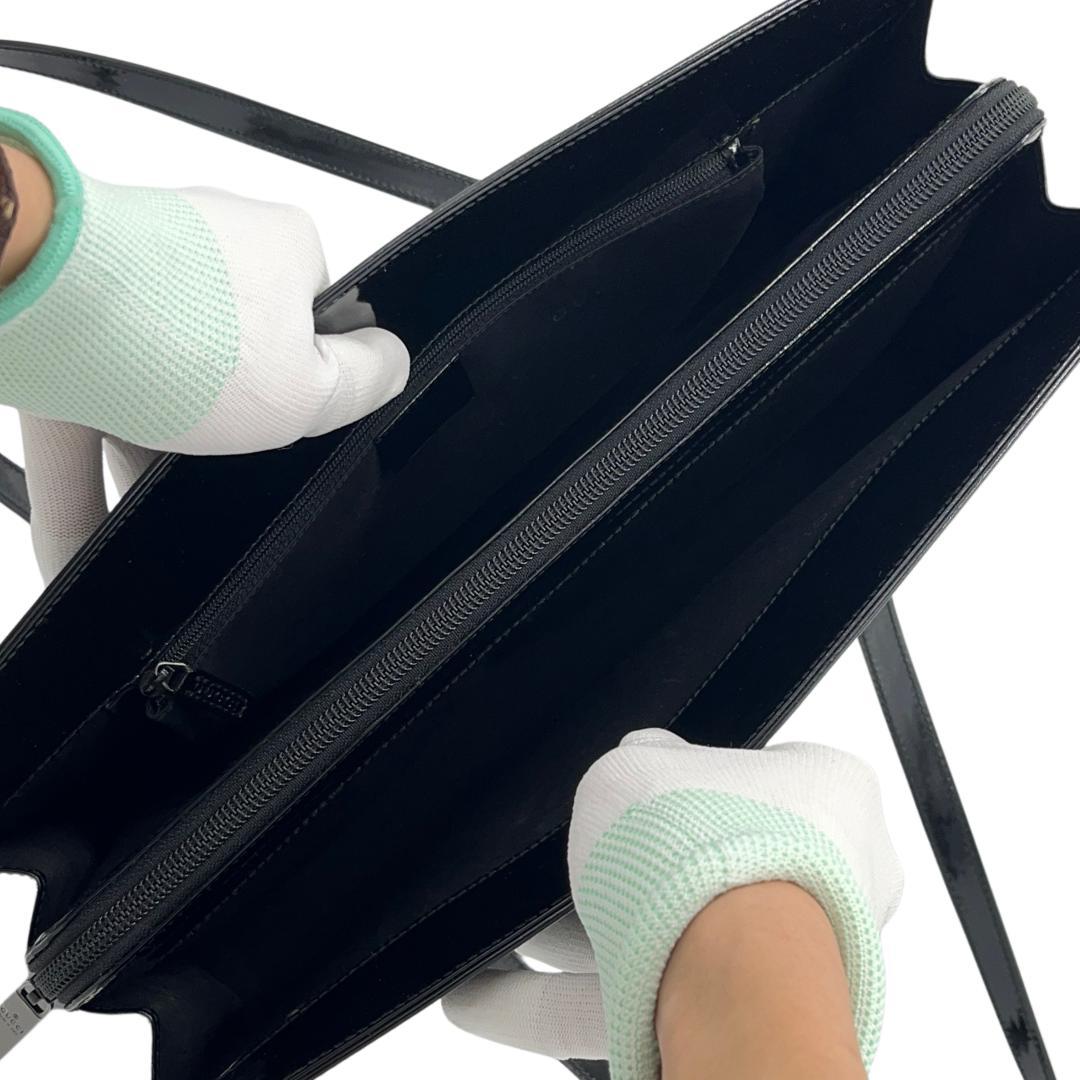 GUCCI グッチ パテントレザー トートバッグ エナメル