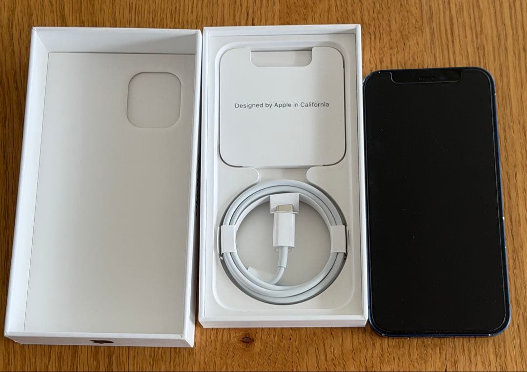 【64GB/動作確認済】iPhone 12mini 本体、箱 （ブルー）