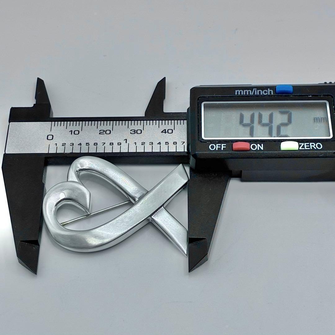 【保存袋付き】ティファニー　ラビングハート　ブローチ　ラージサイズ　925　美品