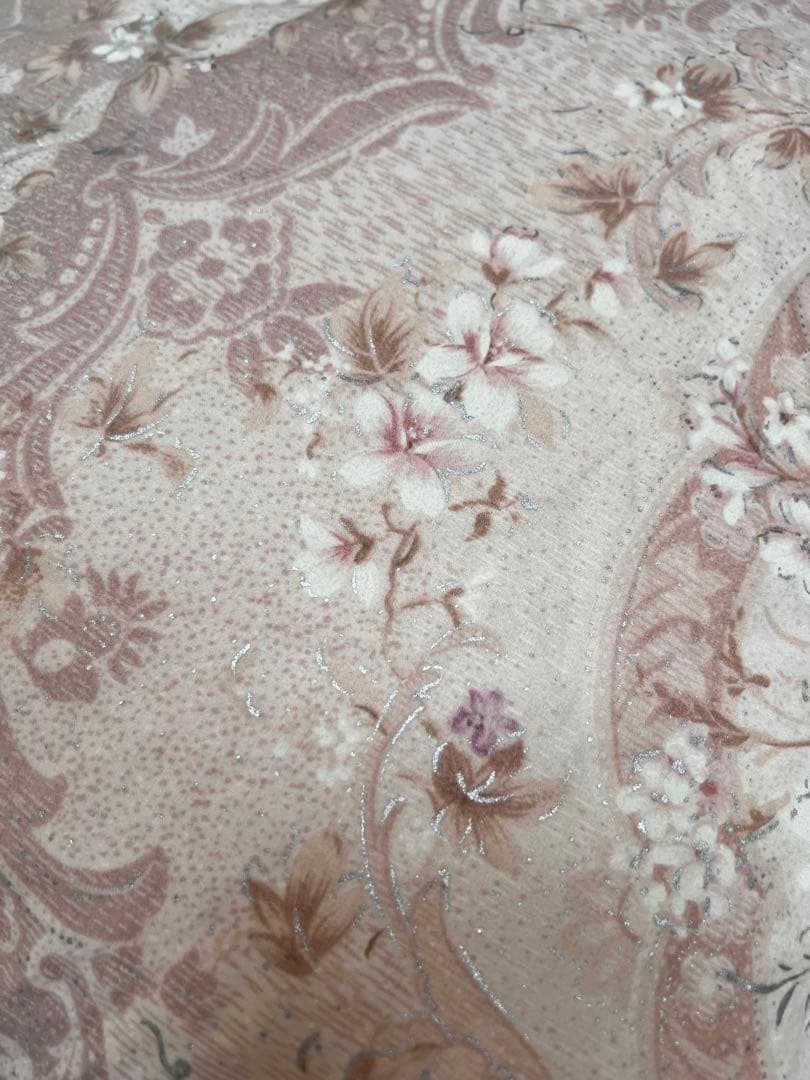 羽毛布団 ダブル 花柄 180x210cm ダウン90%フェザー10%