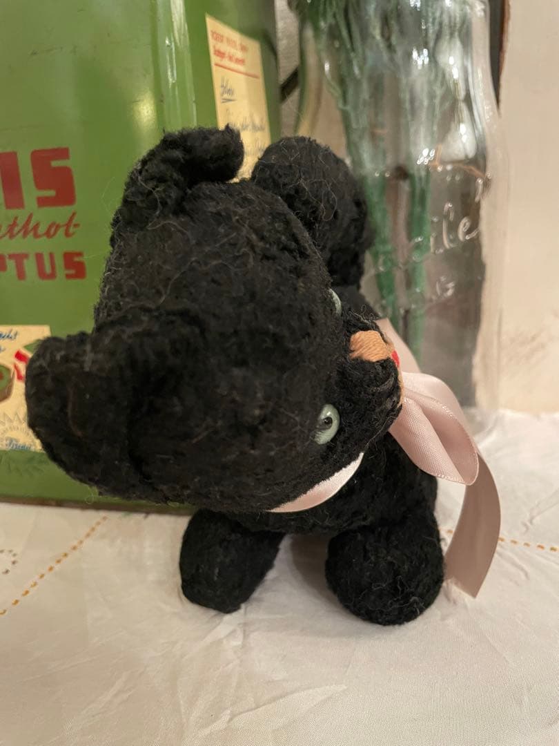 アンティーク　フランス　黒猫