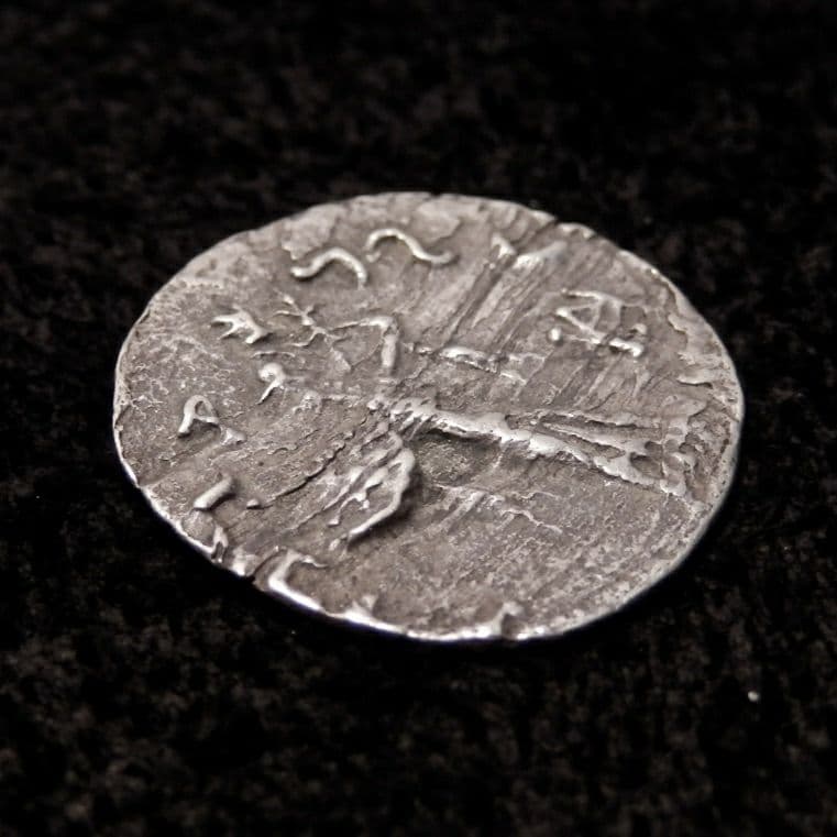 【メナンドロス1世 銀貨 紀元前発行】阿修羅マン