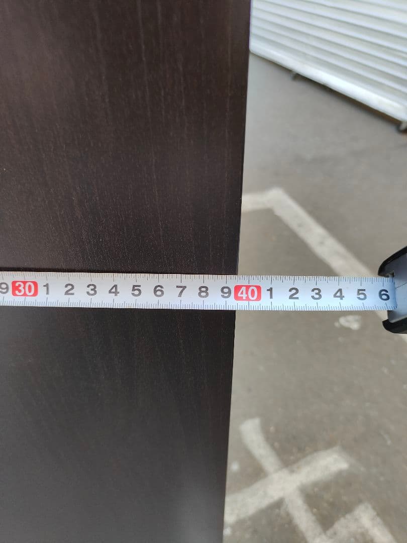 ダークブラウン本棚 引き出し付き