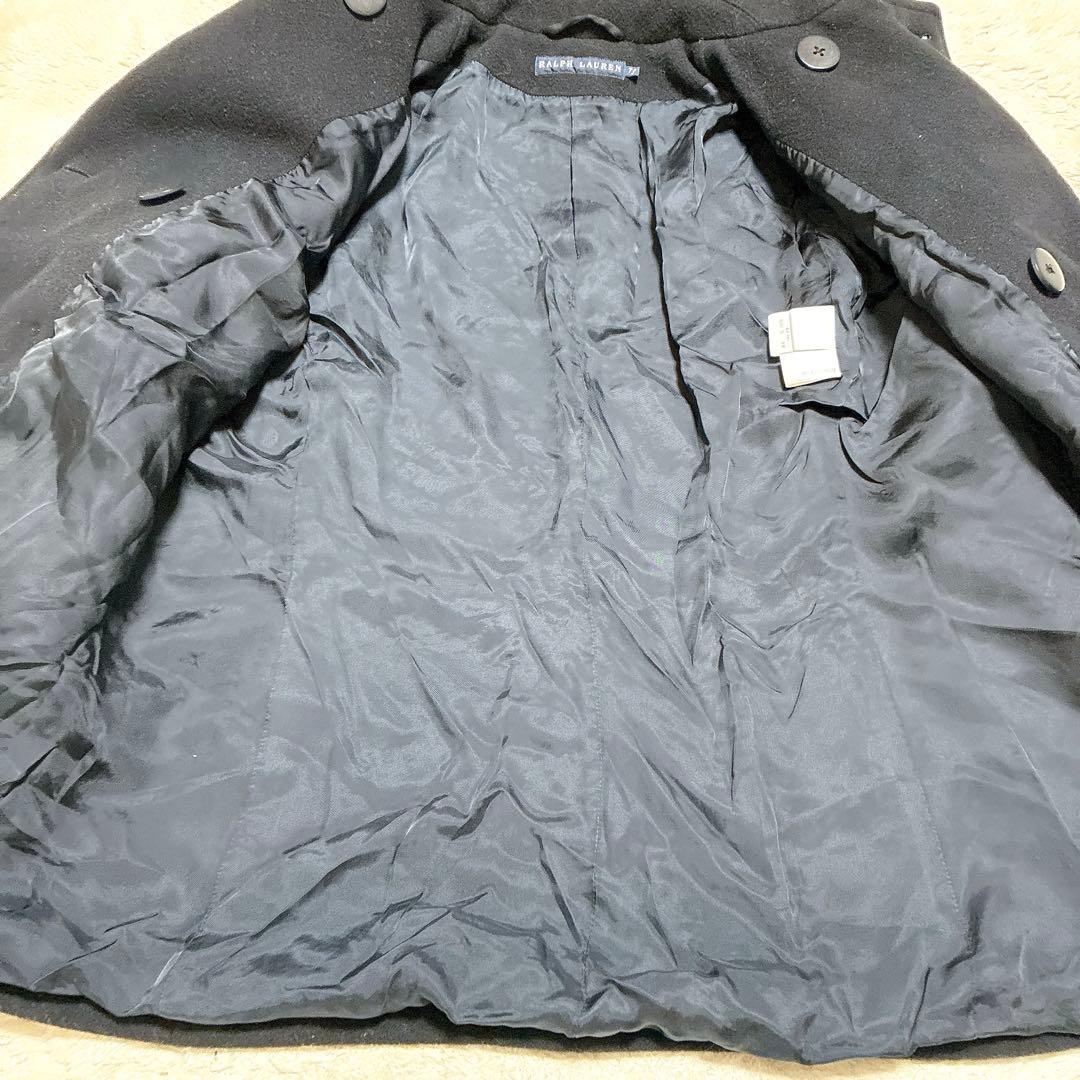 ラルフローレン　ピーコート　ダブルブレスト ウールコート　ブラック　ユニセックス