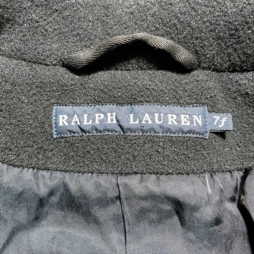 ラルフローレン　ピーコート　ダブルブレスト ウールコート　ブラック　ユニセックス