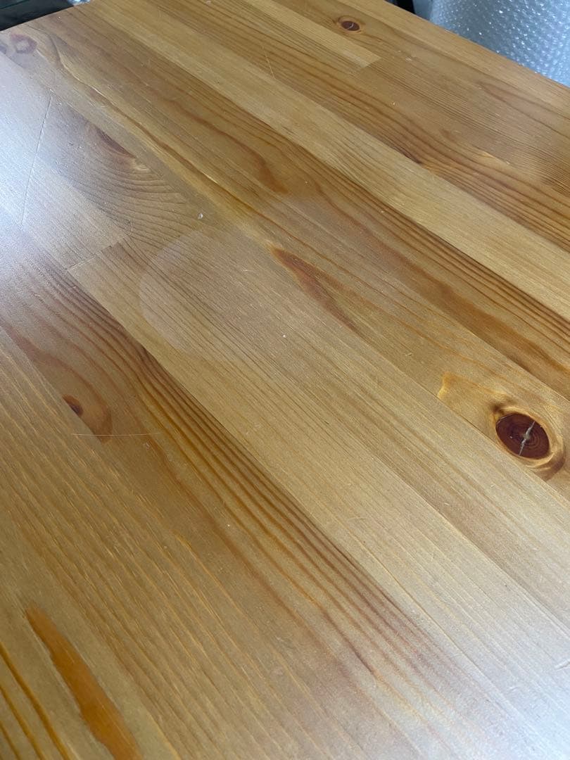 IKEA 無垢　パイン材　ダイニングテーブル