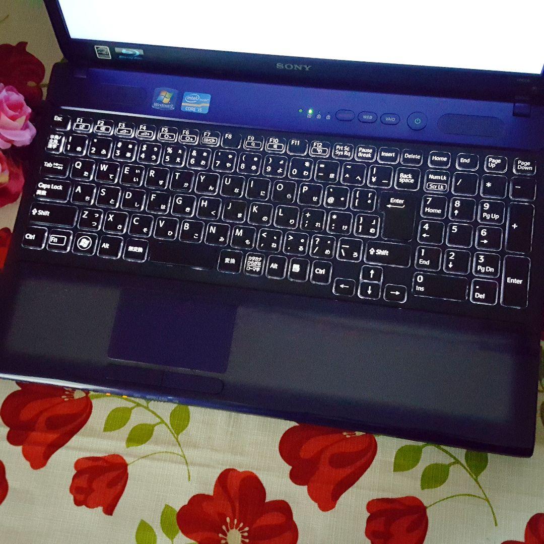 新Win11/メモリ8G/新品SSD256G/i5/カメラ/パープル色/VAIO