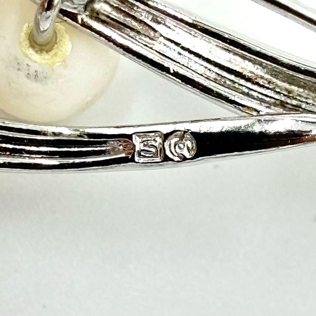 【ひかたちばな】田崎真珠 タサキ ブローチ パール アコヤ真珠シルバーSV