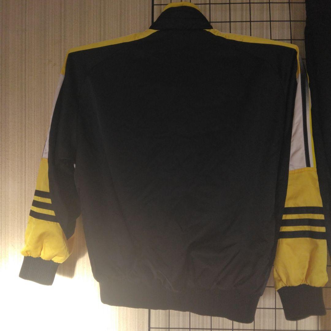 Vintage-adidasウィンドブレーカー 上下セット:2L:黒/黄/白