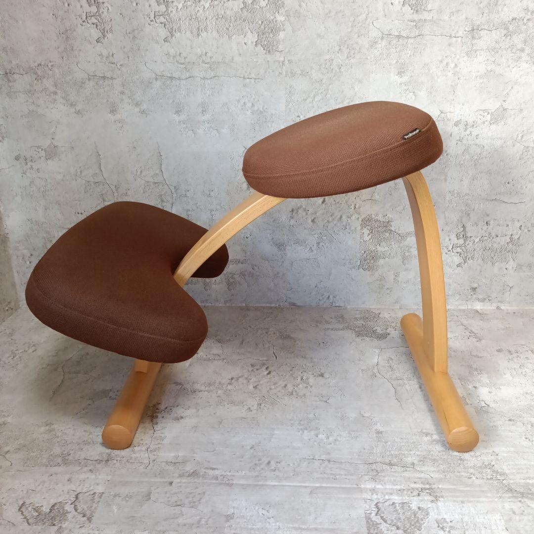 バランスイージー バランスチェア ブラウン 姿勢矯正 通常フレーム