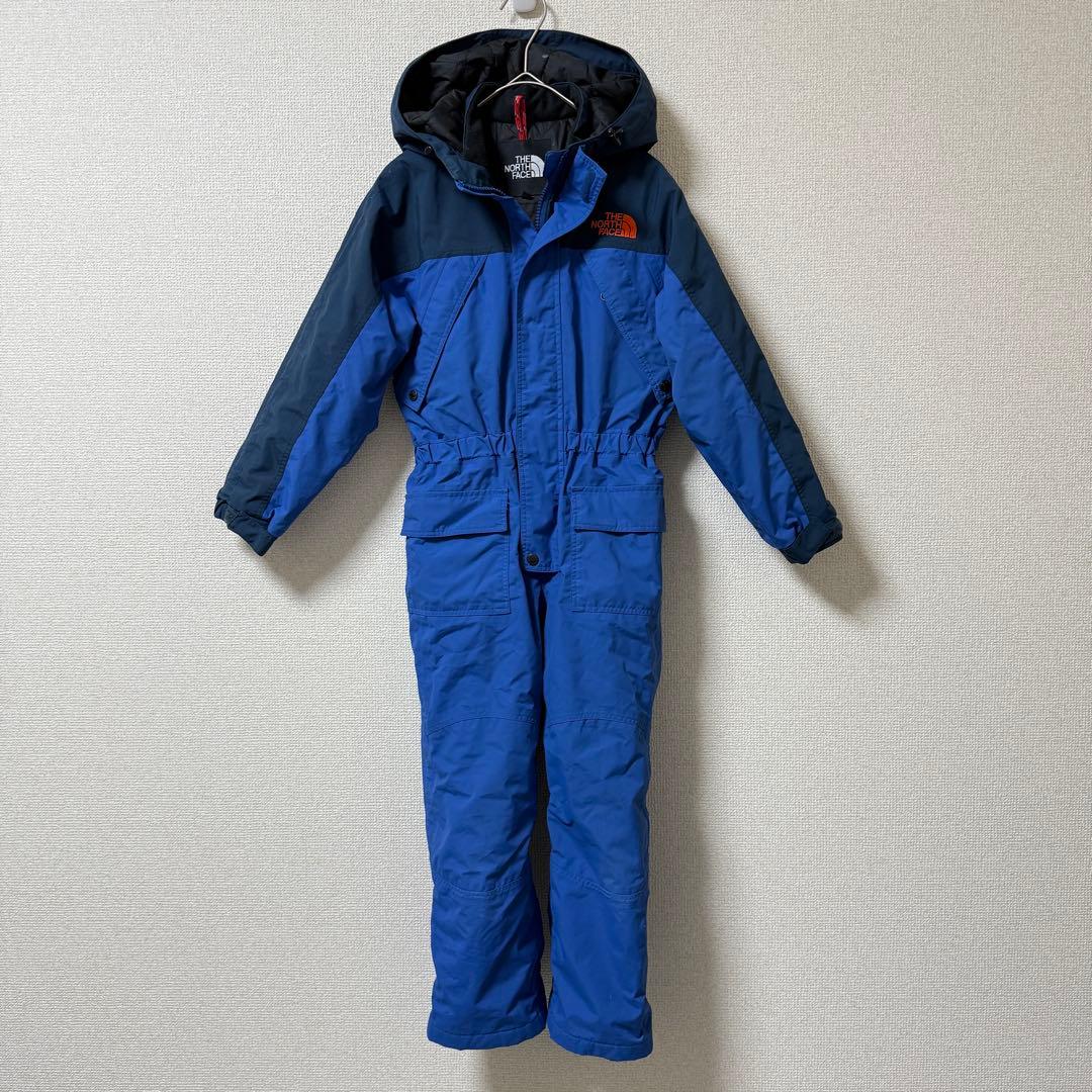 丈調節可★男女ok ノースフェイス120 スノーウェア 美品