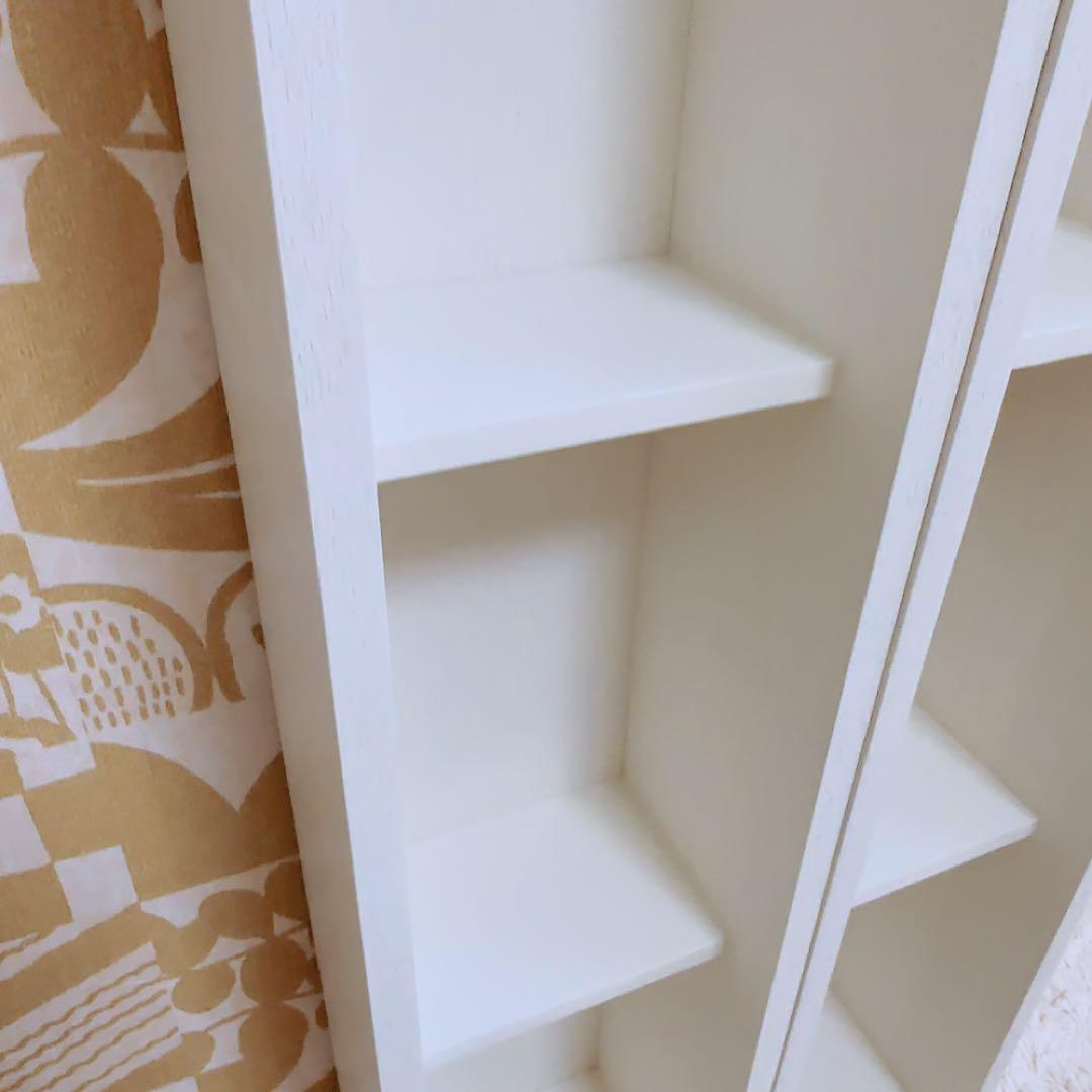 無印良品 壁に付けられる家具 箱 3マス ホワイト　2個　美品　シェルフ