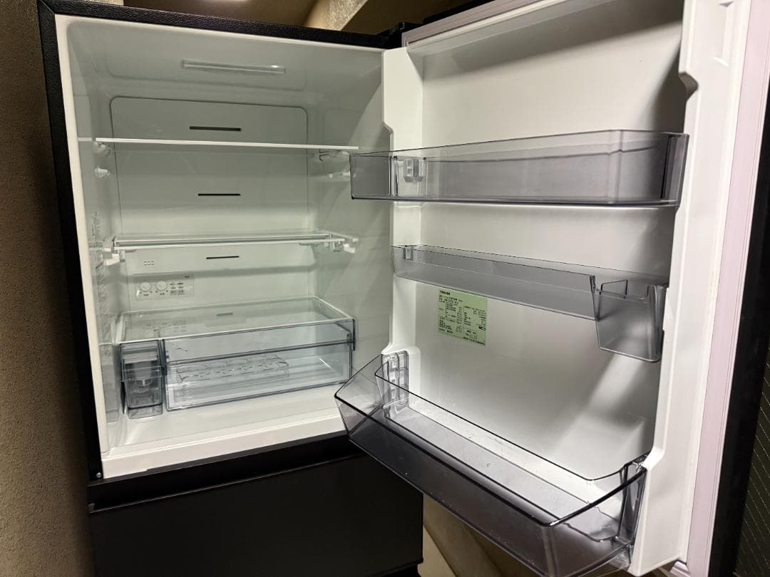 TOSHIBA GR-T33SC (KZ) 冷蔵庫 326L ブラック