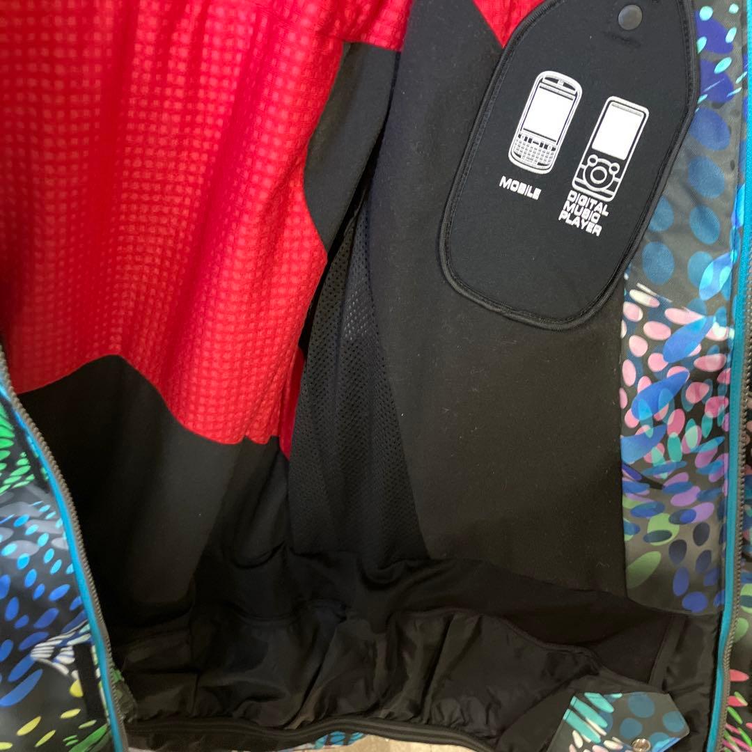 goldwin スキーウェア　上下　セットアップ　青　幾何学模様　男女兼用　L