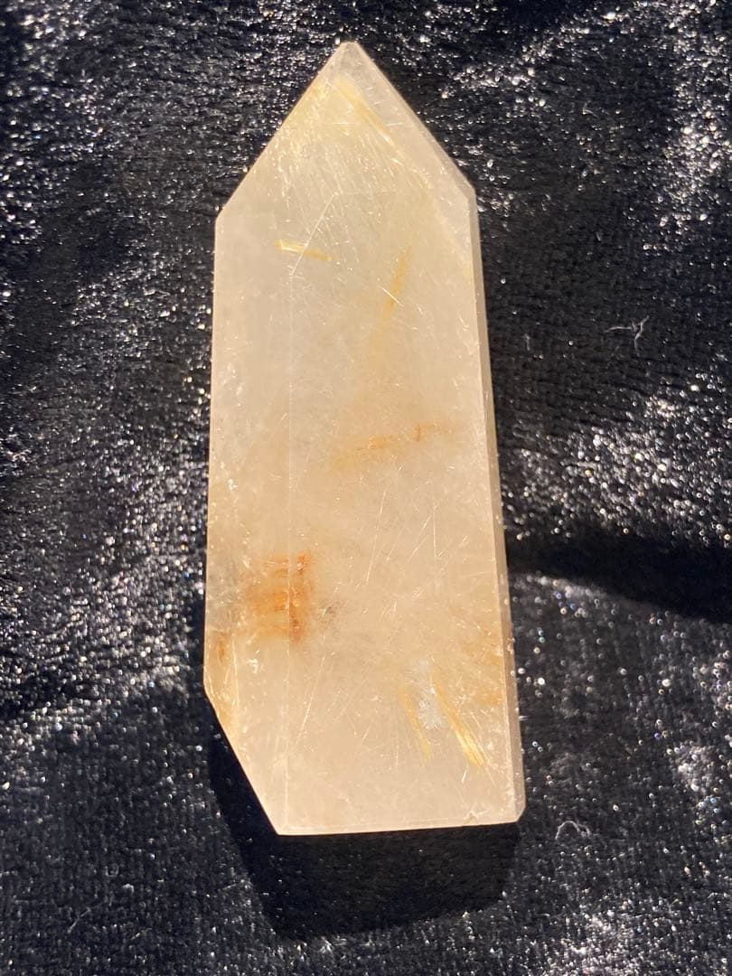 太陽ルチルクォーツ ポイント 天然石 パワーストーン 財運 金運