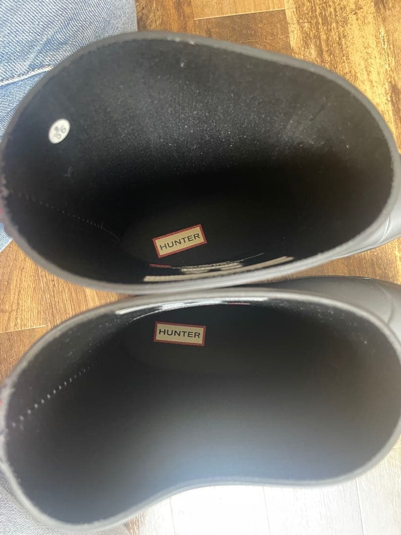 HUNTER ブラック レインブーツ 長靴