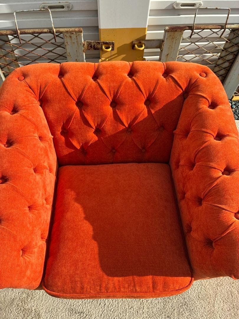 引取限定【美品】VINCENT ヴィンセント アンティーク調 1人掛けソファ