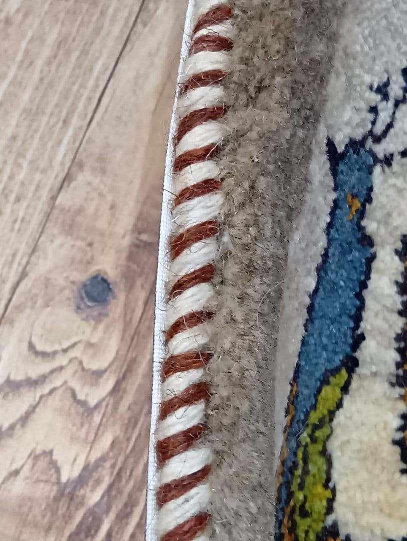 ペルシャ絨毯　ギャッベ　座布団　手織り　イラン(46)