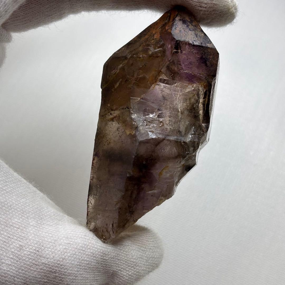 ジンバブエ産 スーパーセブン アメジストエレスチャル 原石85g