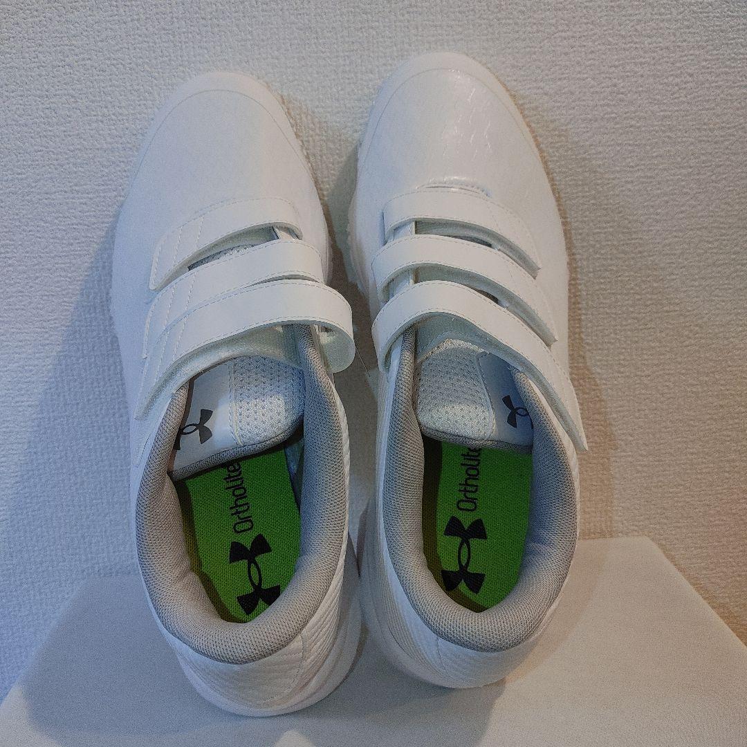 アンダーアーマー　トレーニングシューズ 野球　29.0センチ　ホワイト　高校野球