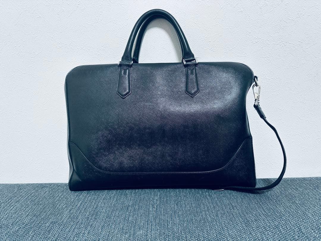 Pelle Morbida 黒 ビジネスバッグ