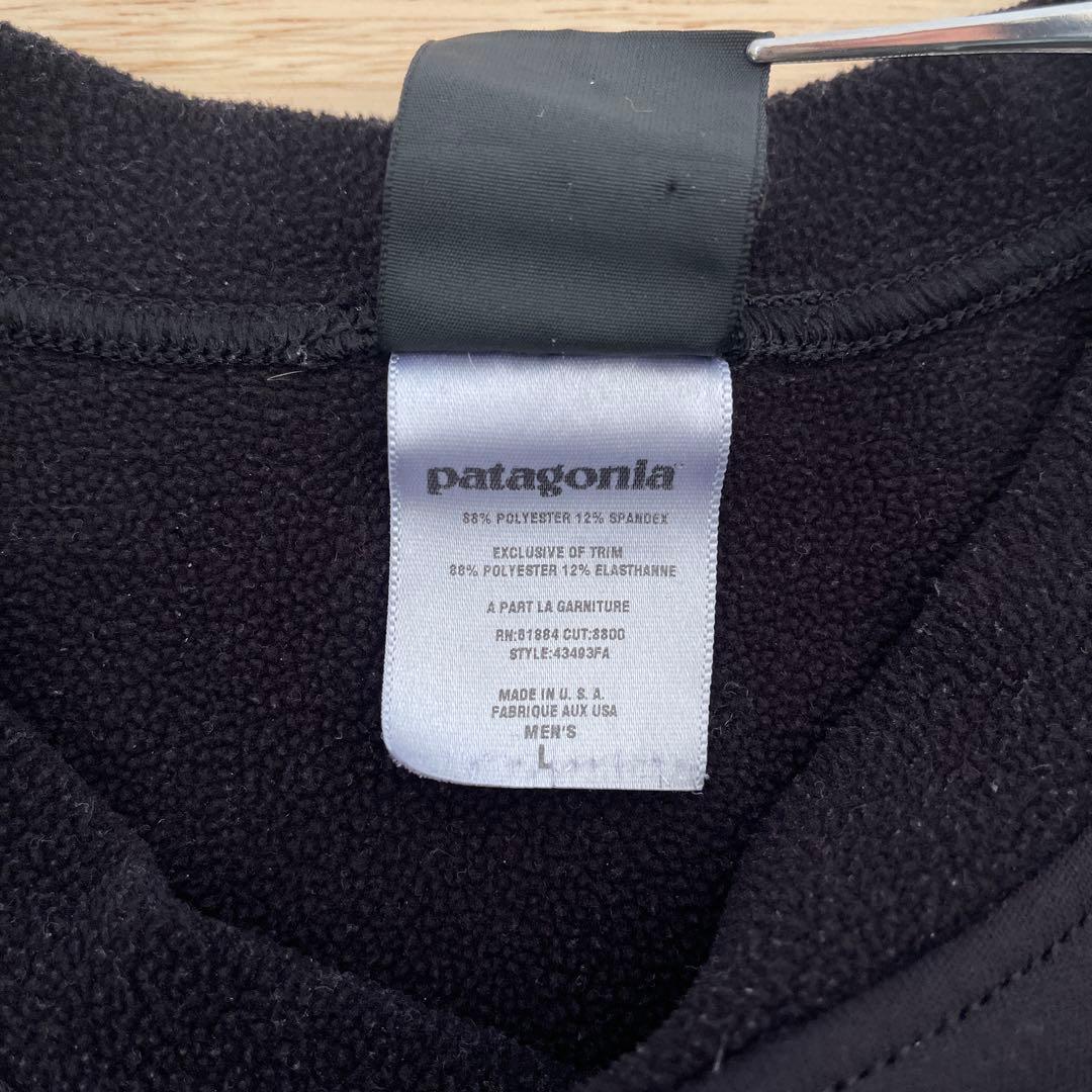 希少　パタゴニア　USA製　キャプリーン　スウェット　ブラック　L