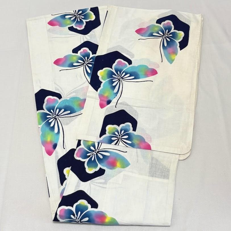 ゆりのはな　浴衣　女物　１０点　まとめ売り　着用可能～少々汚れ有り　綿　G904