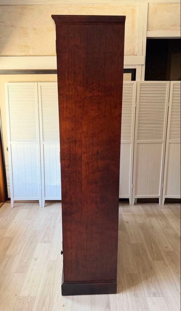 momo 北斗民芸家具 和光 飾棚１２０ 樺材 民芸家具 書棚 食器棚