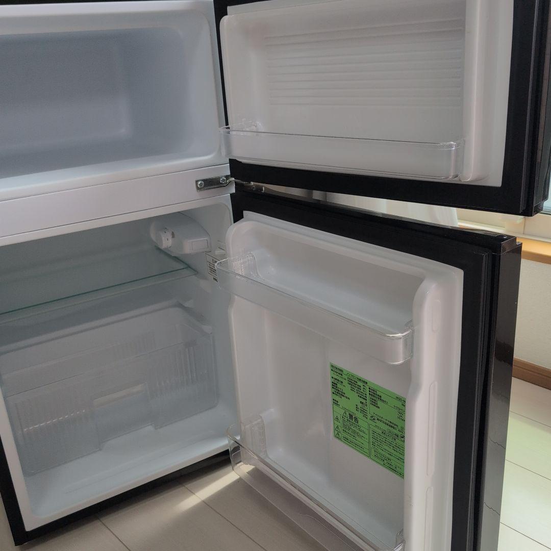 IRIS OHYAMA ブラック冷蔵庫 IRGD-9A-B