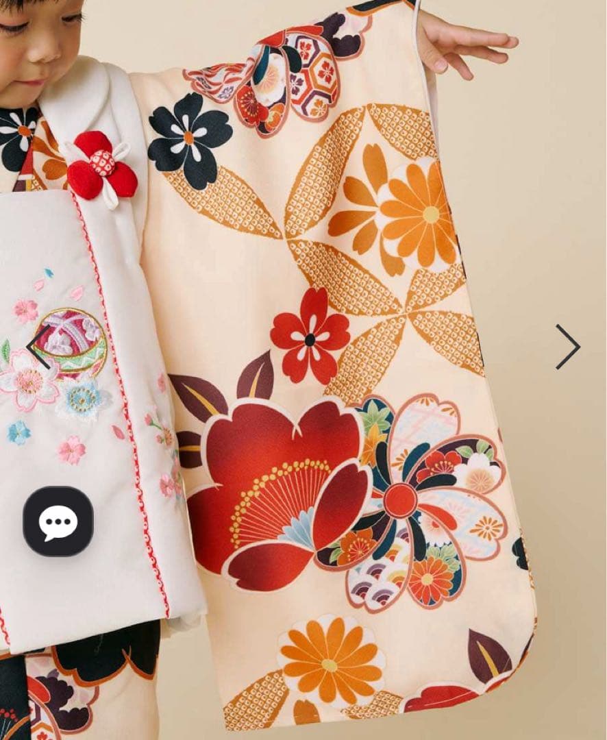 七五三 3才 被布セット 桜に七宝