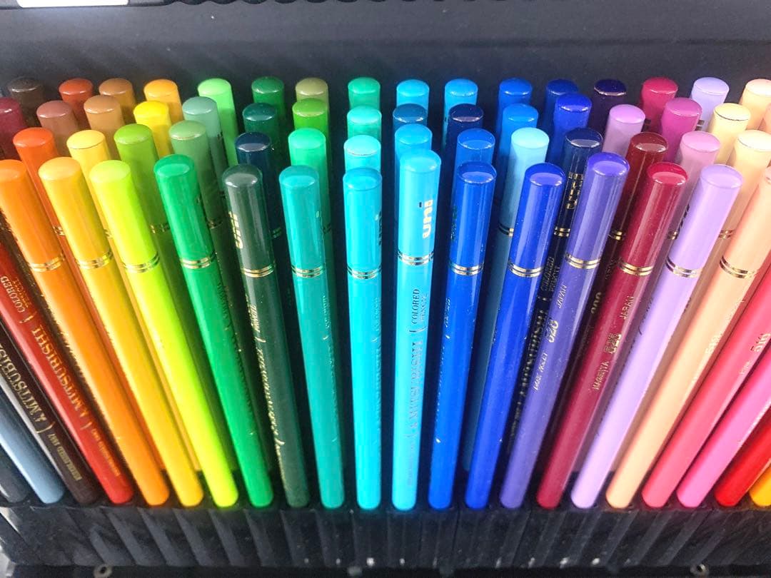 オリーブ出品　未使用 三菱鉛筆 100色 ユニカラー 箱付き Uni