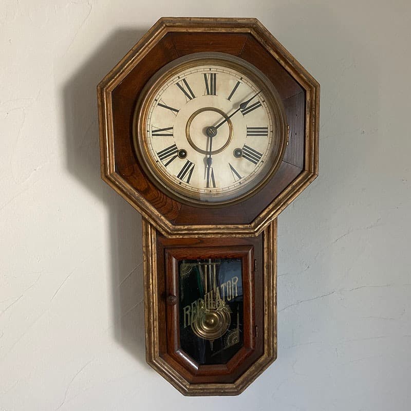 八角柱時計（オーバーホール済・完動品）