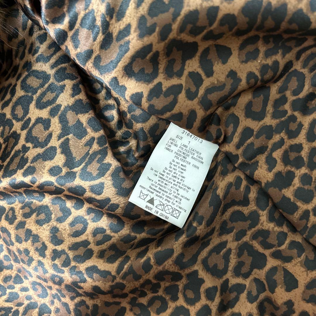 goa本革レザージャケット　ラクーンフード