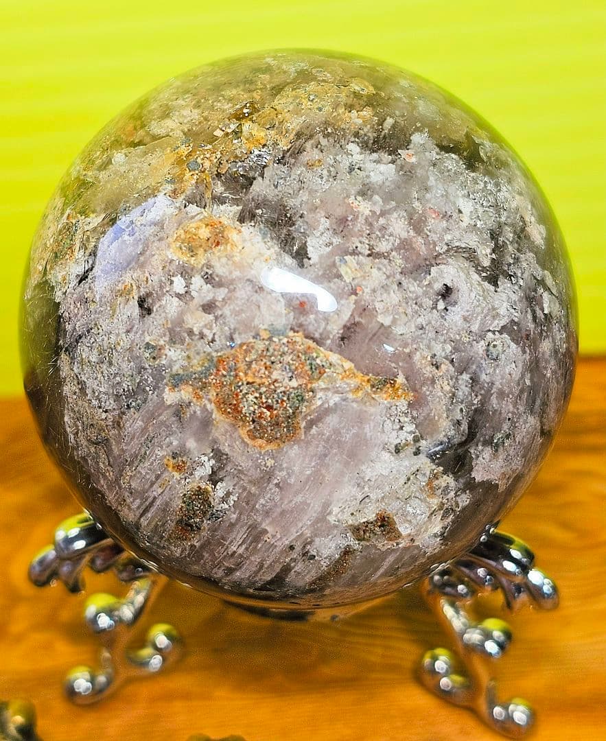 金運上昇‼️ルチル&ガーデンクォーツの丸玉